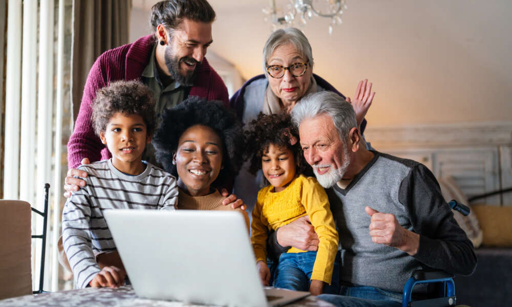 Extended multiethnic family together at home durin 2025 03 15 00 44 12 utc