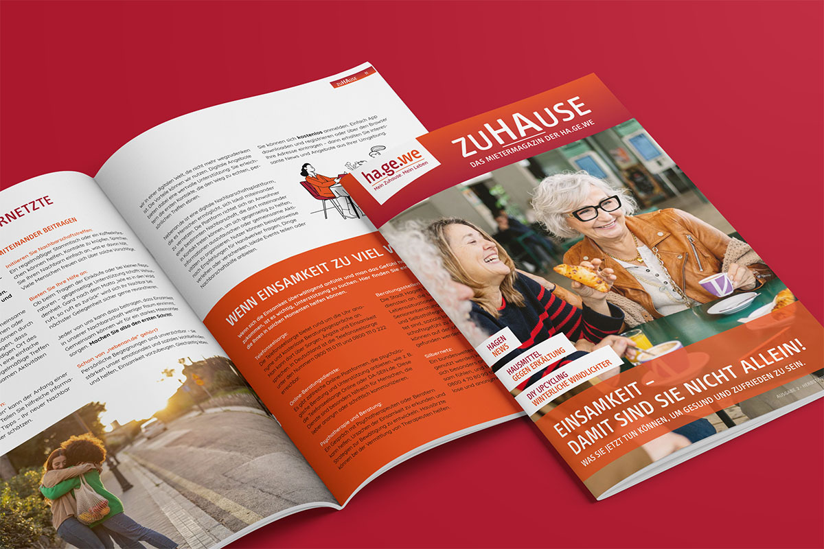 Hagewe Mietermagazin mockup